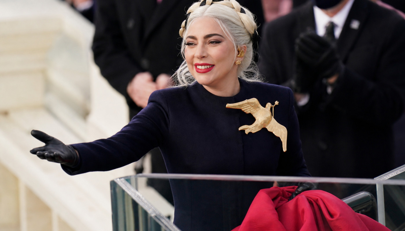 Le look époustouflant de Lady Gaga à l’investiture de Joe Biden